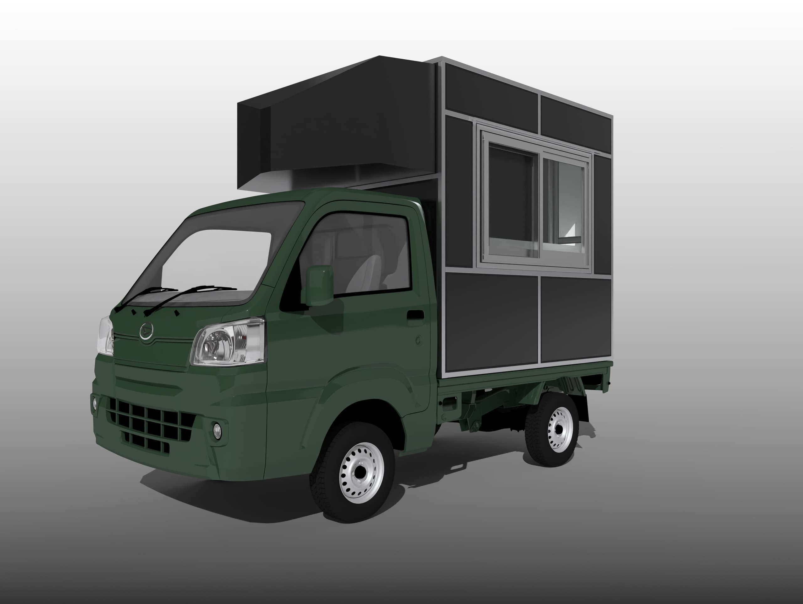 3Dパース 黒色ボディ